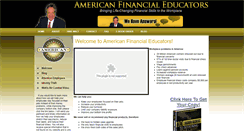 Desktop Screenshot of americanfinancialeducators.com