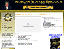 Tablet Screenshot of americanfinancialeducators.com